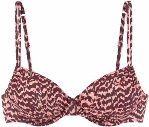 LASCANA Bikinový top  ružová / staroružová / bordová