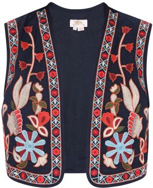 usha FESTIVAL Vesta  béžová / námornícka modrá / čerešňová