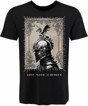 Key Largo Tričko 'Strength'  béžová / čierna / biela