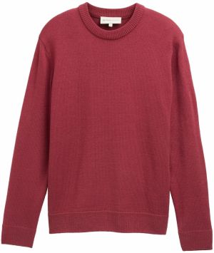 TOM TAILOR DENIM Sveter  burgundská