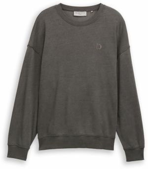 TOM TAILOR DENIM Mikina  čierna