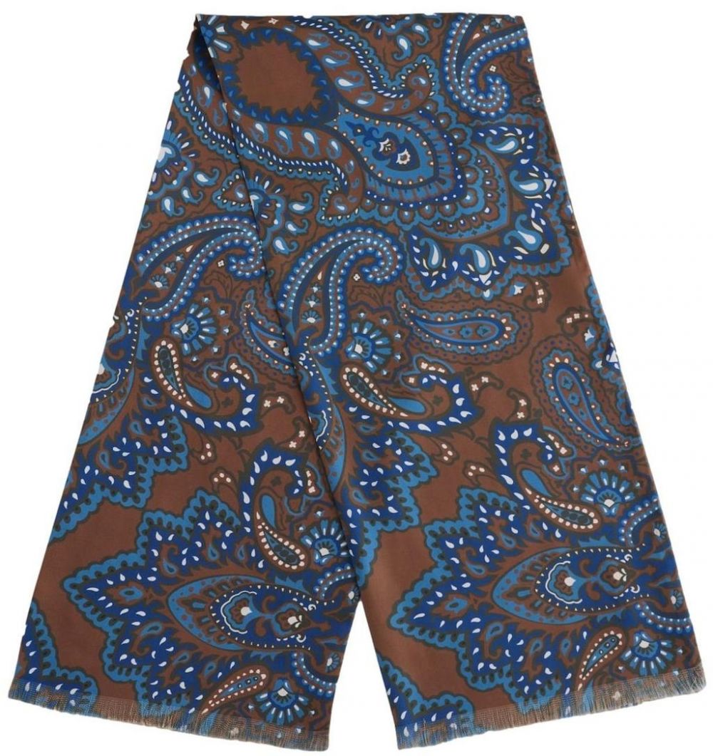 Next Šál  modrá / hnedá / čokoládová