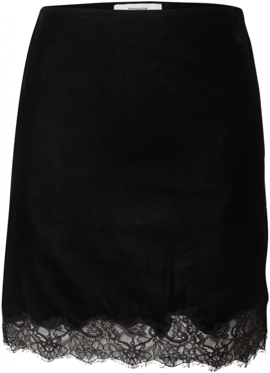 TOPSHOP Sukňa 'VELLA'  čierna