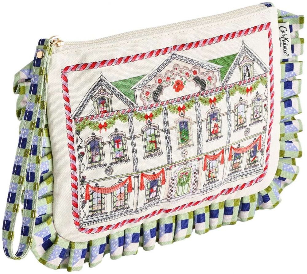 Cath Kidston Listová kabelka  modrá / zelená / červená / biela