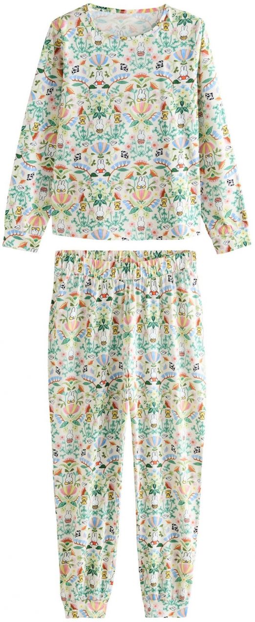 Cath Kidston Pyžamo 'Miffy Twosie'  nebielená / svetlomodrá / pastelovo zelená / homárová