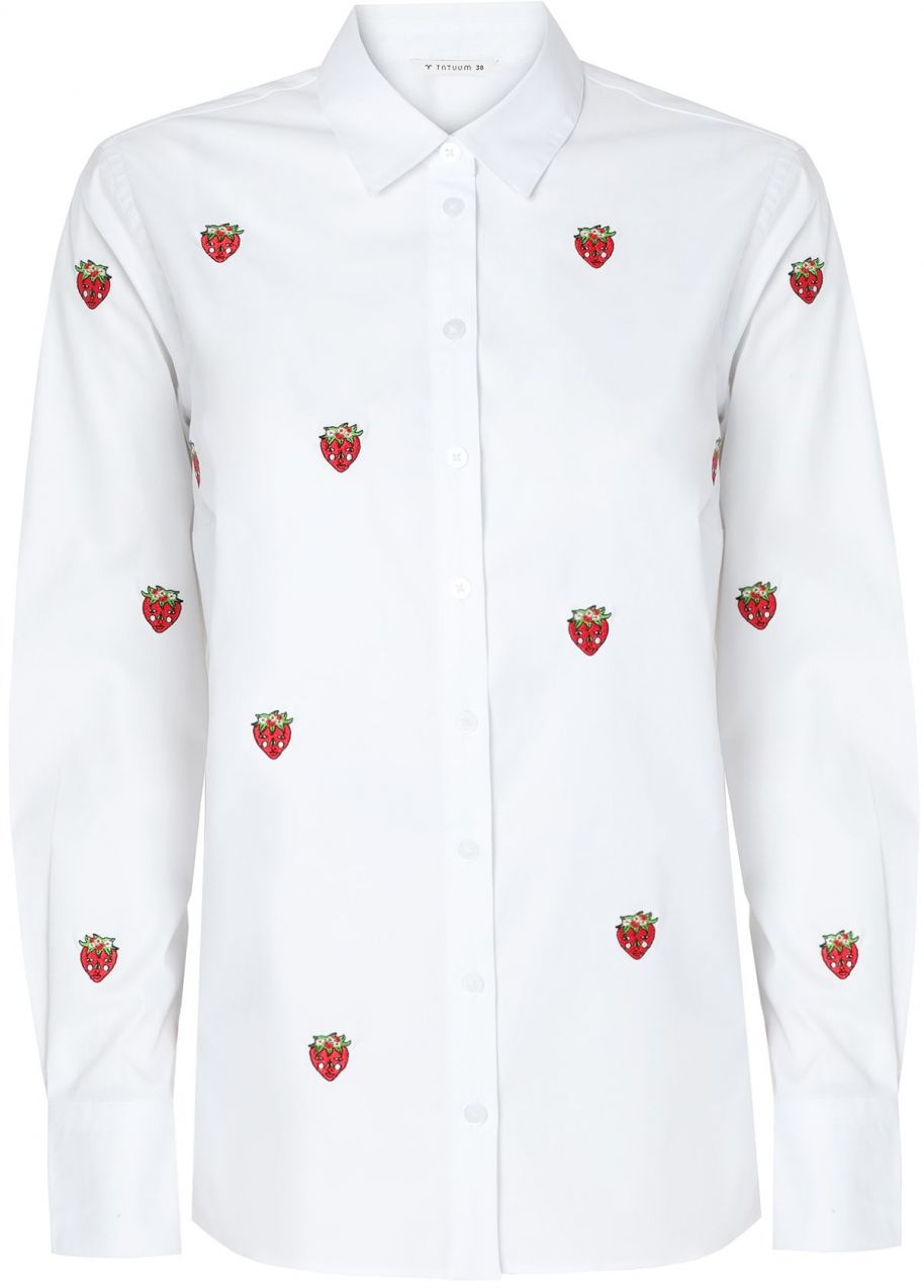 TATUUM Tričko  červená / šedobiela