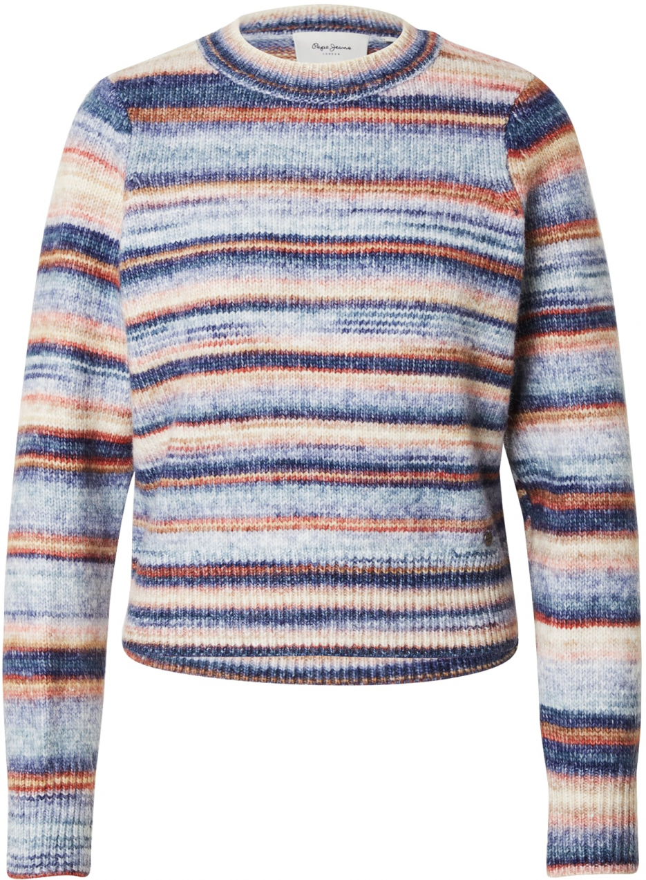 Pepe Jeans Sveter 'Celeste'  farba ťavej srsti / námornícka modrá / svetlomodrá / púdrová