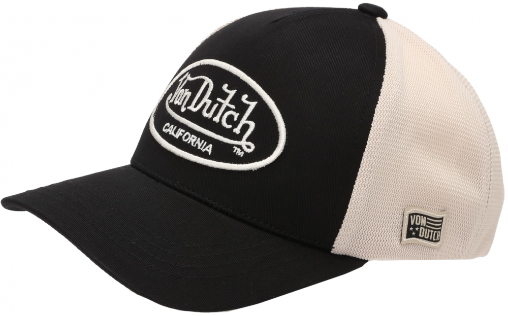 Von Dutch Originals Čiapka  čierna / biela ako vlna