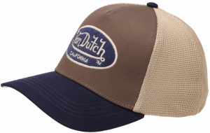 Von Dutch Originals Čiapka  béžová / námornícka modrá / hnedá