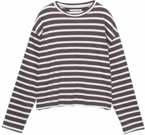 Pull&Bear Tričko  tmavosivá / biela