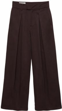 Pull&Bear Plisované nohavice  burgundská