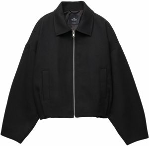 Pull&Bear Prechodná bunda  čierna