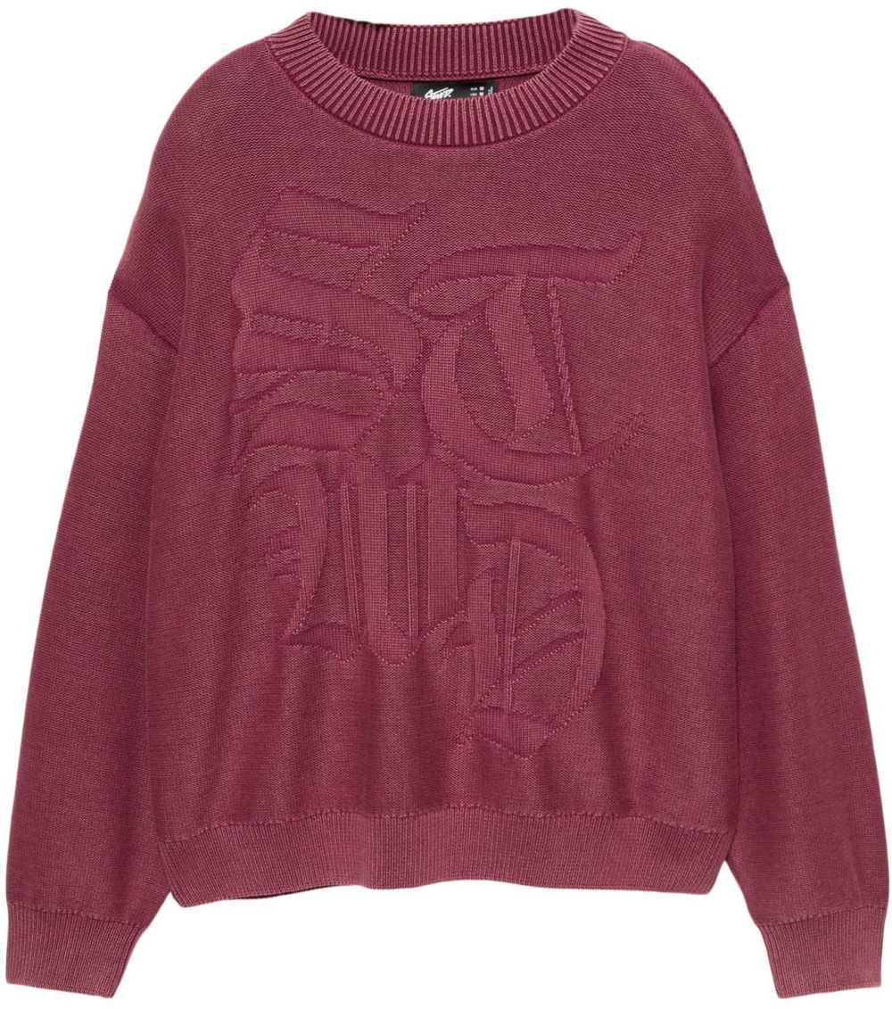 Pull&Bear Sveter  burgundská