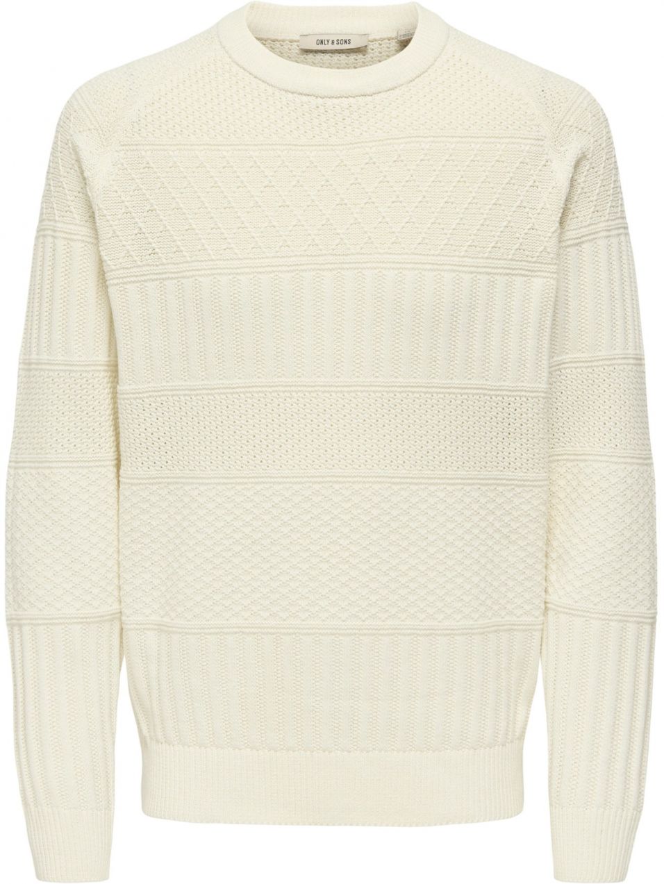 Only & Sons Sveter 'ONSALKAN'  biela