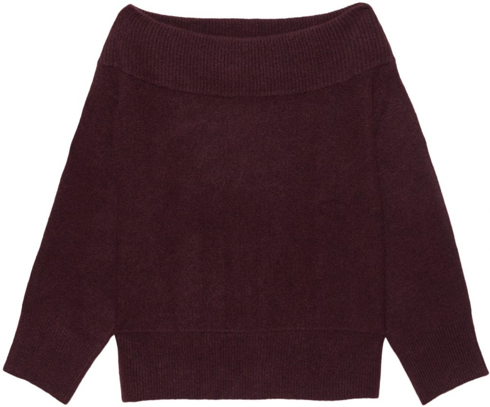 Pull&Bear Sveter  vínovo červená
