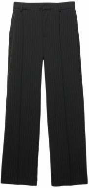 Pull&Bear Nohavice  čierna / šedobiela
