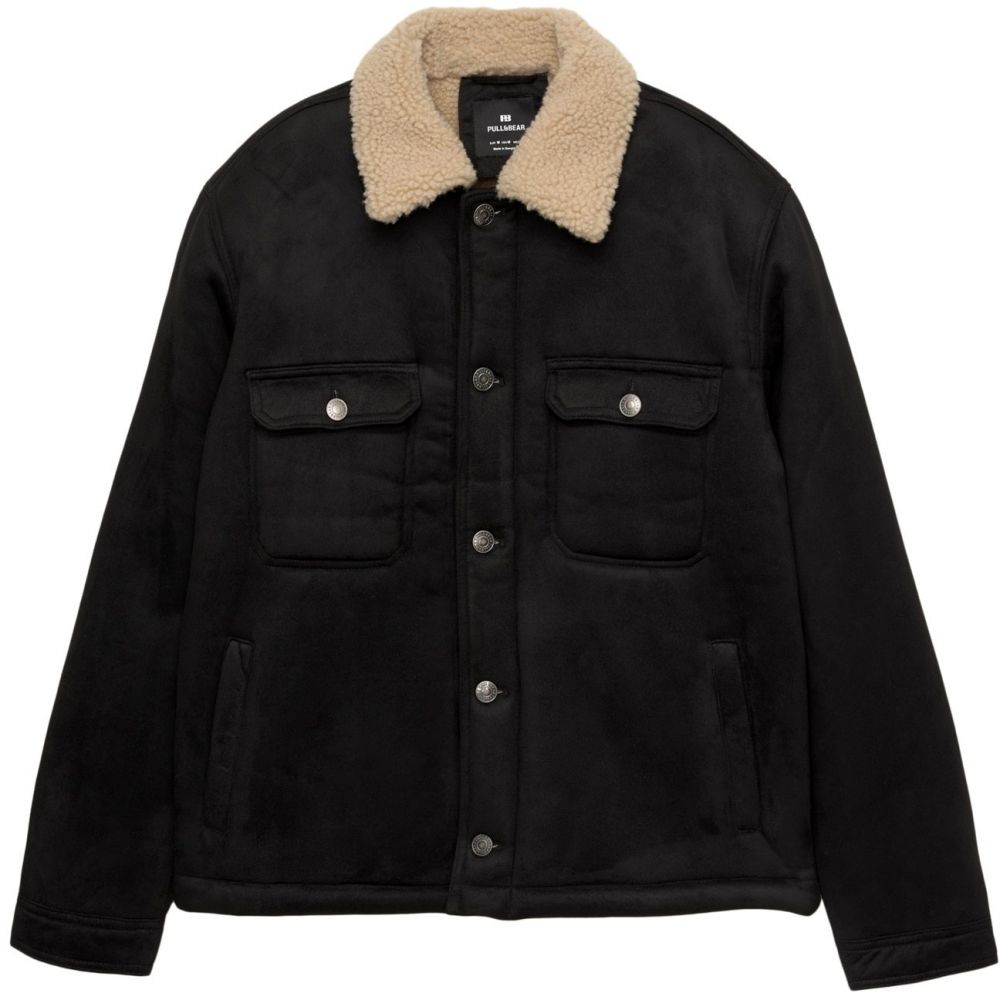 Pull&Bear Zimná bunda  čierna