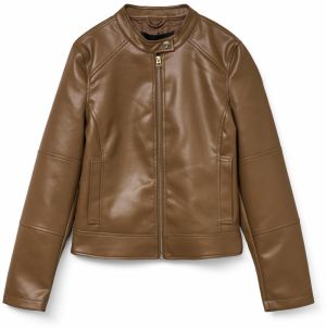 VERO MODA Prechodná bunda 'VMDIXIEMARIA'  svetlohnedá