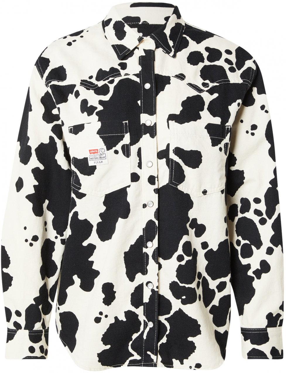 LEVI'S ® Blúzka 'TS WESTERN'  čierna / biela
