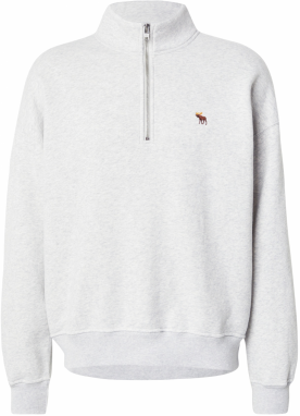 Abercrombie & Fitch Mikina  sivá
