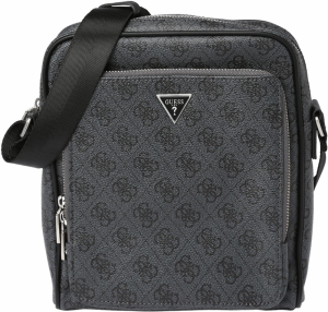 GUESS Taška cez rameno 'MILANO CROSSBODY POCKET M'  tmavosivá / čierna