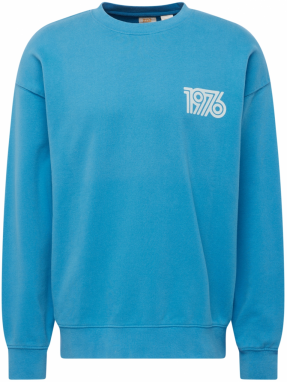 LEVI'S ® Mikina 'Gold Tab Crew'  nebesky modrá / biela