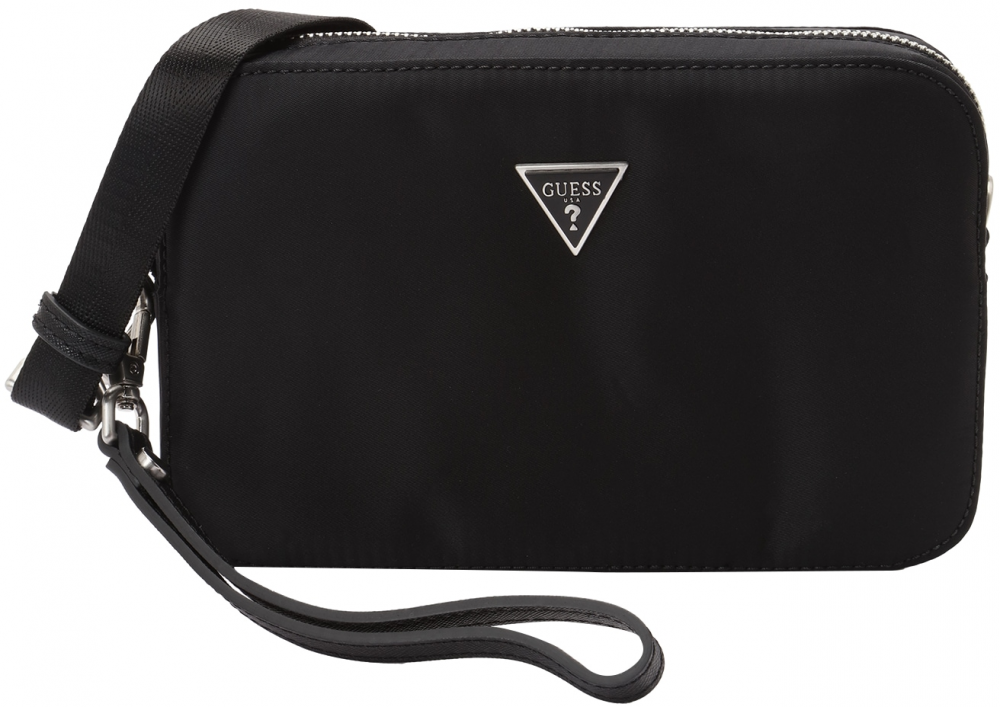 GUESS Taška cez rameno 'MILANO CAMERA BAG S'  čierna