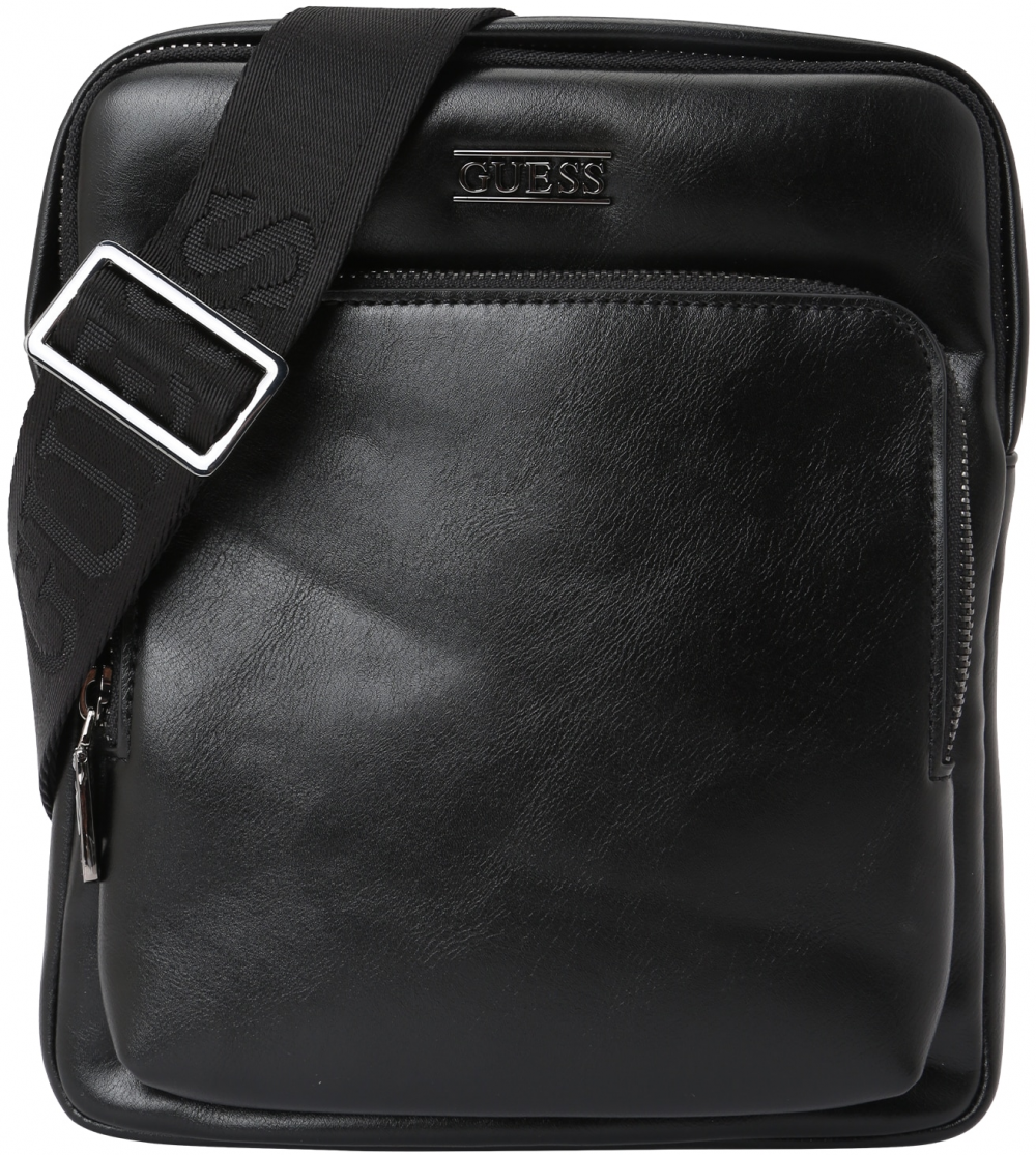 GUESS Taška cez rameno 'BOSTON CROSSBODY FLAT'  čierna