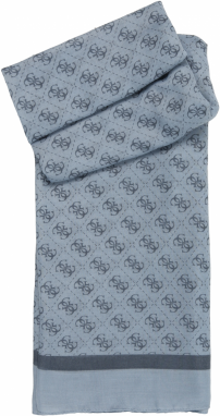 GUESS Šál 'KATYA SCARF 90X180'  enciánová / svetlomodrá