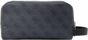 GUESS Toaletná taška 'MILANO SMALL NECESSAIRE'  sivá / čierna