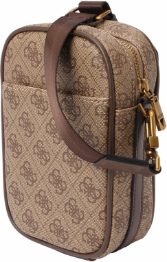 GUESS Taška cez rameno 'MILANO CROSSBODY MICRO'  béžová / čokoládová