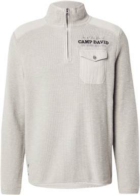 CAMP DAVID Sveter  svetlosivá / čierna