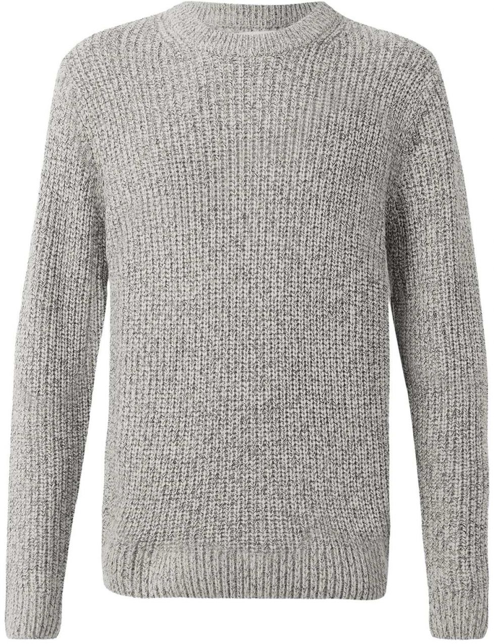 JACK & JONES Sveter 'JORBLEECKER'  čierna / šedobiela