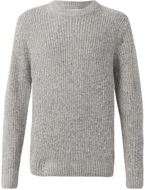 JACK & JONES Sveter 'JORBLEECKER'  čierna / šedobiela