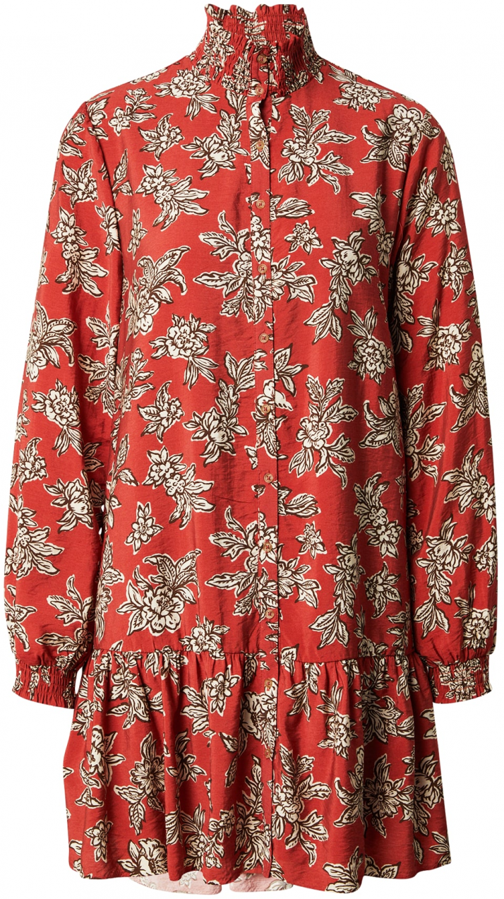Pepe Jeans Košeľové šaty 'PALOMA'  nebielená / hnedá / hrdzavohnedá