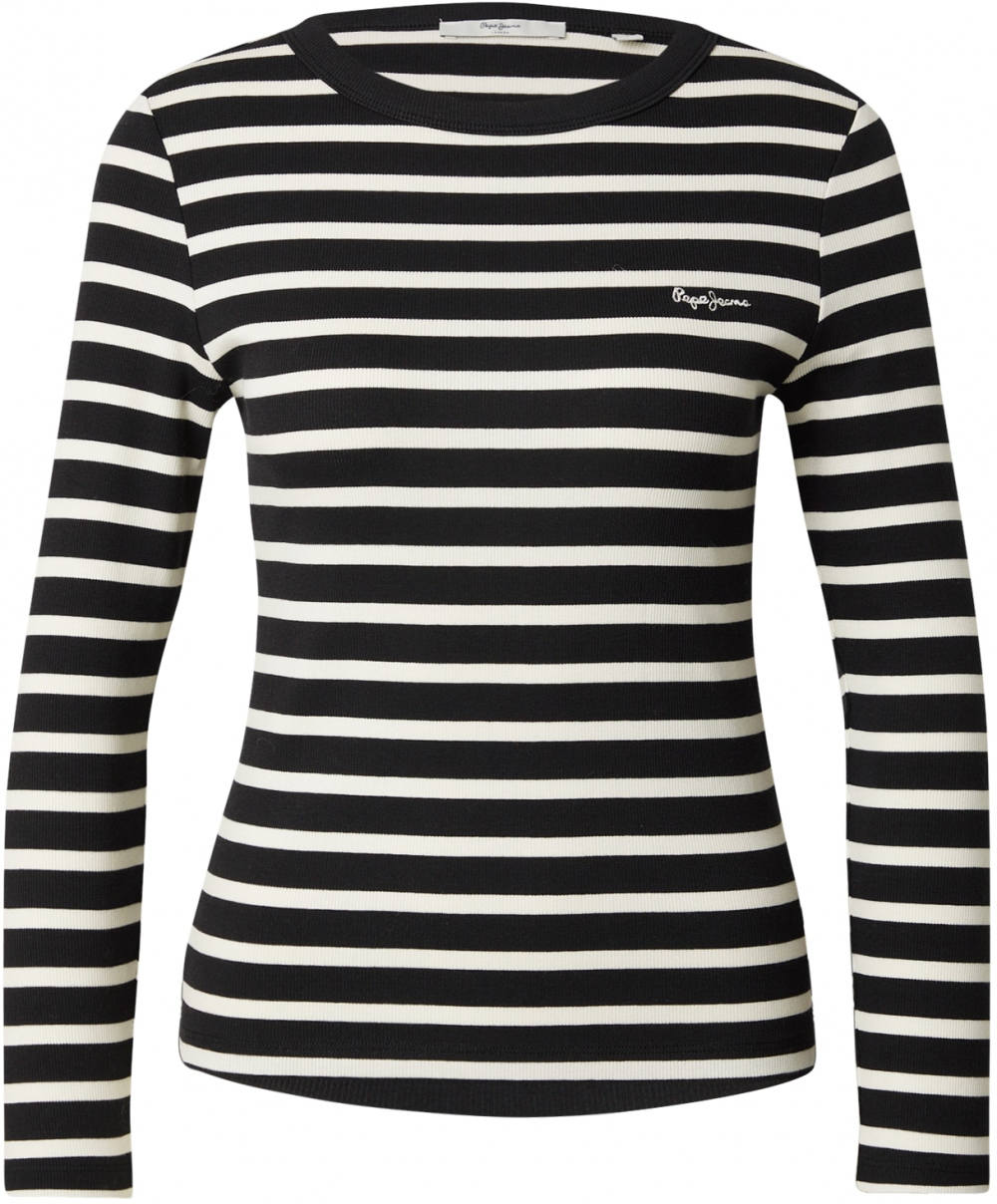 Pepe Jeans Tričko 'BANI'  čierna / biela