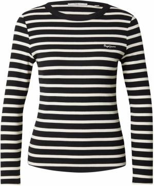 Pepe Jeans Tričko 'BANI'  čierna / biela