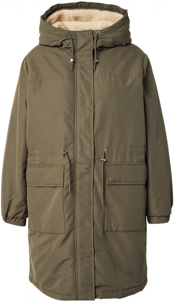 Vero Moda Curve Zimná parka 'VMCALMA'  tmavozelená