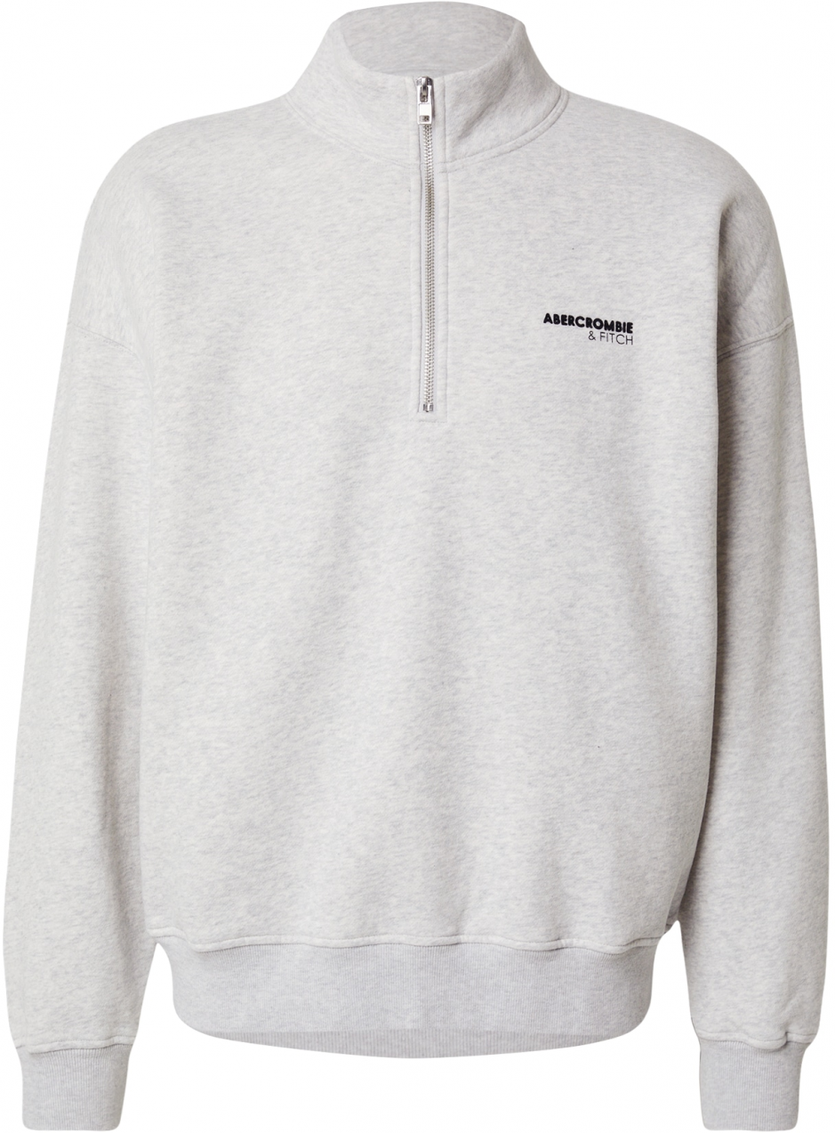 Abercrombie & Fitch Mikina  sivá / čierna