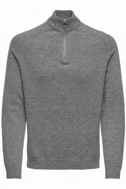 Only & Sons Sveter 'ONSEDWARD'  sivá melírovaná