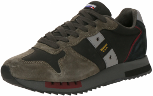 Blauer.USA Nízke tenisky  svetlosivá / kaki / čierna / čierna melírovaná