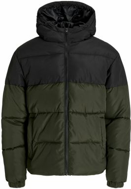 JACK & JONES Zimná bunda 'JJMAZE'  olivová / čierna