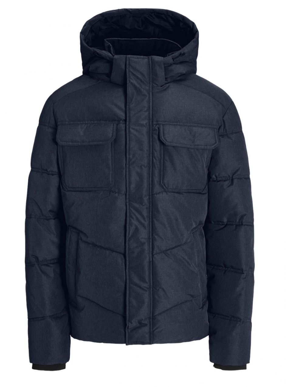 JACK & JONES Zimná bunda 'JJMORGAN'  námornícka modrá