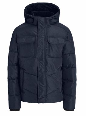 JACK & JONES Zimná bunda 'JJMORGAN'  námornícka modrá