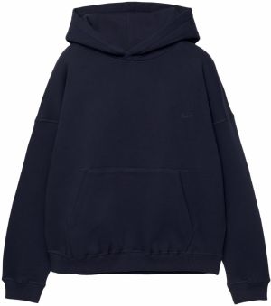 Pull&Bear Mikina 'STWD'  námornícka modrá / modrozelená / biela