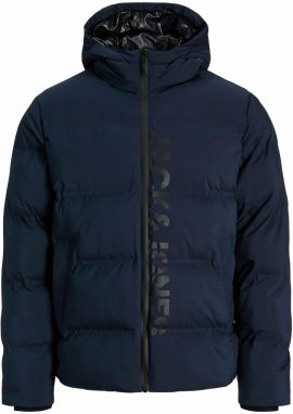 JACK & JONES Prechodná bunda 'JJKAITO'  tmavomodrá / čierna