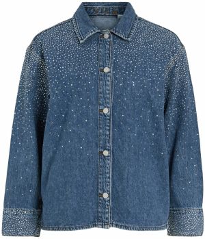 VILA Blúzka 'VIPAL'  modrá denim