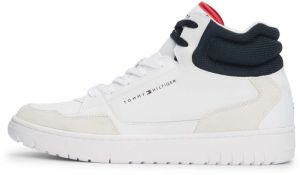 TOMMY HILFIGER Členkové tenisky  námornícka modrá / červená / biela / biela ako vlna