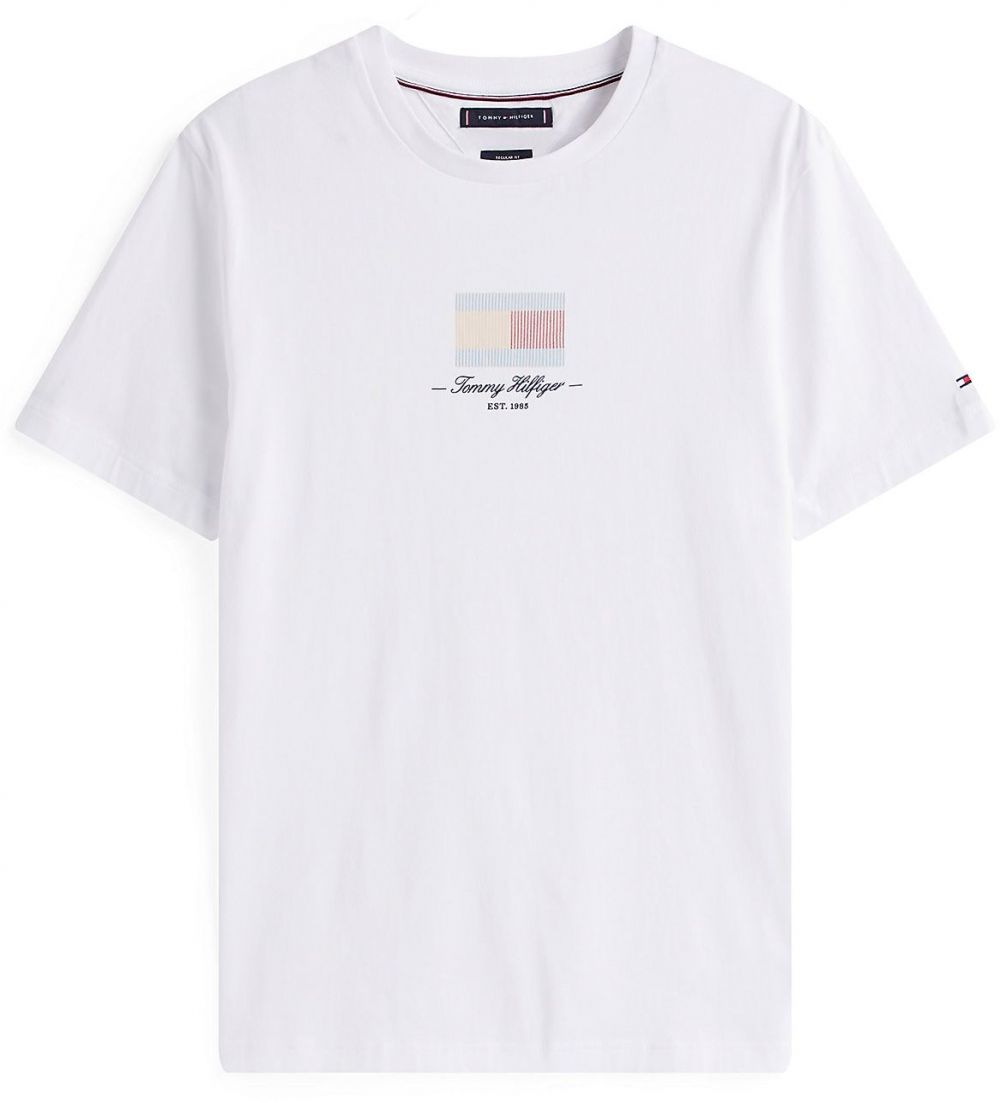 TOMMY HILFIGER Tričko 'Ithaca'  svetlomodrá / svetložltá / červená / biela