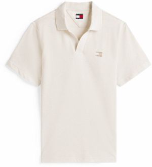 Tommy Jeans Tričko  béžová / biela